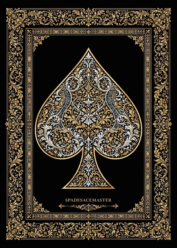 Gold and black card back design